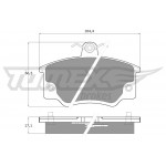 TOMEX Brakes Bremsbelagsatz, Scheibenbremse